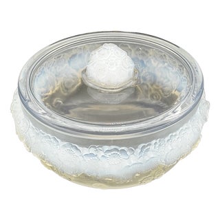 Large Primrose Bowl by R. Lalique, 1930s For Sale