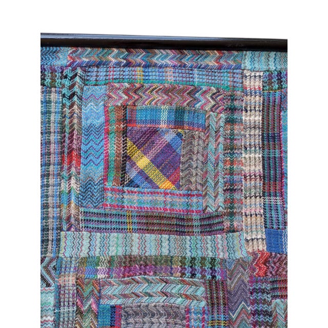 1980s Blue Hanging Tapestry from Missoni, Italy, 1980s For Sale - Image 5 of 11