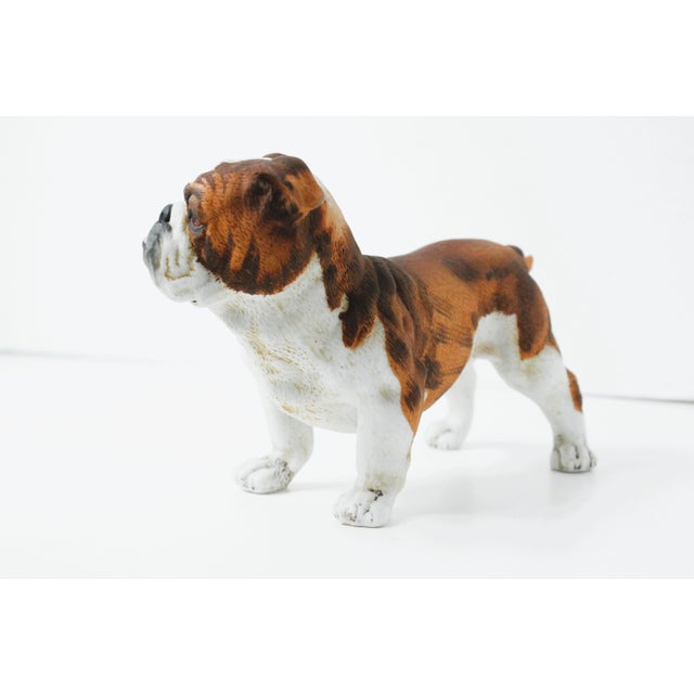 Mid 20th Century Vintage Bull Dog Hand-Painted Figurine For Sale - Image 5 of 8