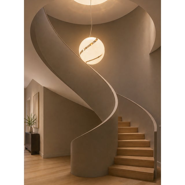 White Geo S35 Murano Ceiling Lamp from La Murrina, 1990s For Sale - Image 8 of 18