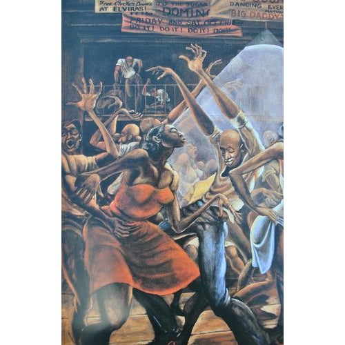 Ernie Barnes, Sugar Shack, Silkscreen Print, 2002 For Sale - Image 5 of 16