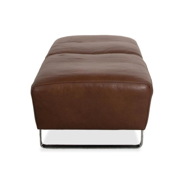 Leather Alessiio Stool in Brown Mocha from Willi Schillig For Sale - Image 10 of 11