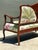 Vintage Carved Wood Settee With Embroidered Botanical Upholstery For Sale - Image 4 of 12
