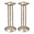 Vintage Georg Jensen Denmark Candle Holders – Pair of Scandinavian Modernist Metal Candlesticks, Danish Mid-Century Style, 23 Cm For Sale