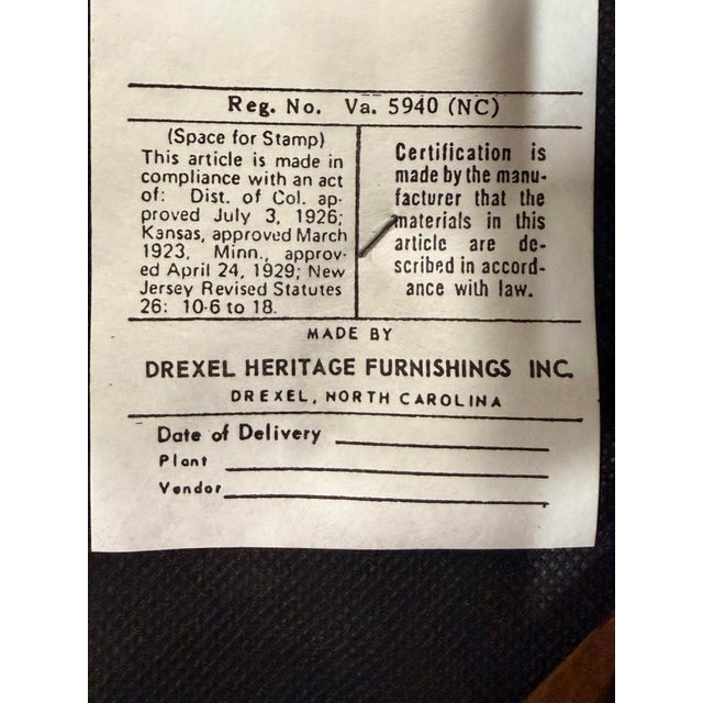 Late 20th Century Drexel Heritage Traditional Mahogany Dining Set For Sale - Image 12 of 12