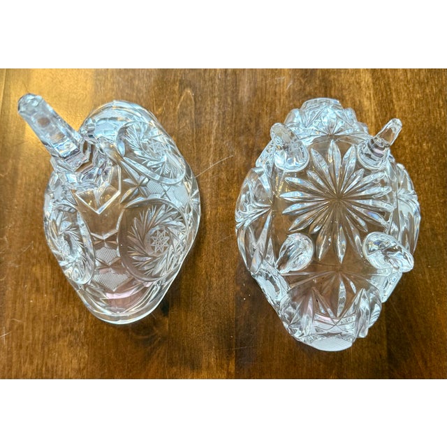 Lausitzer German Large Crystal Dish For Sale - Image 6 of 12
