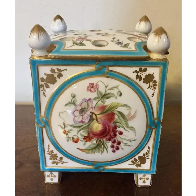 19th Century 1860 Antique English Minton Porcelain Bough Pot Vase Decorated with Exotic Birds For Sale - Image 5 of 11