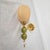 Metal 1990s Olive Green and Amber Murano Glass Sconces - a Pair For Sale - Image 7 of 13