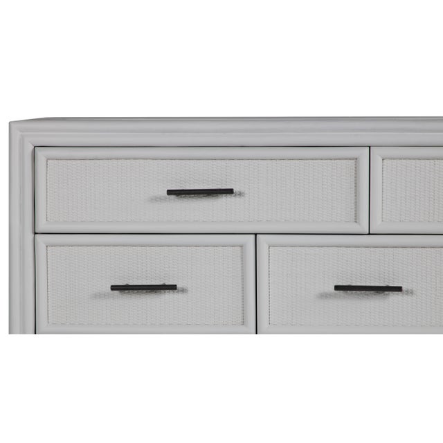 David Francis Bermuda Eight-Drawer Dresser - Light Gray For Sale - Image 4 of 9