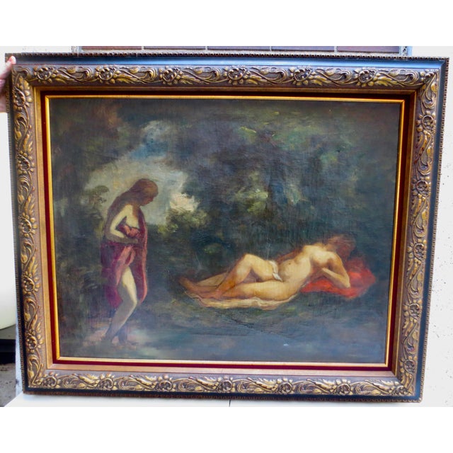 The School of Paris Béla Iványi-Grünwald Oil on Canvas Bathers in the Forest For Sale - Image 3 of 14