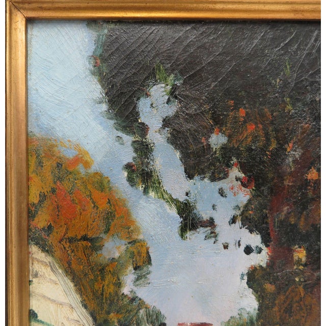 White 19th Century Anthony Thieme Atlantic Avenue, Rockport - Impressionist -Signed For Sale - Image 8 of 10