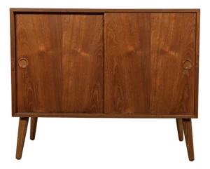 Small Mid-Century Teak Sideboard from Feldballes Møbelfabrik, Denmark, 1960s