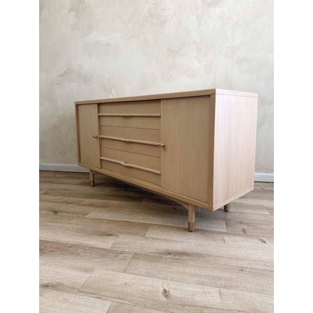 Vintage Organic Modern Sideboard | Solid Wood | Natural Finish For Sale - Image 10 of 14