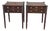 Antique Mahogany Federal Style Nightstands With Interior Slant Desk - A Pair For Sale