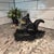 Rustic Vintage Cast Aluminum Squirrel Nutcracker With Leaf Tray | Rustic Woodland Serving Piece For Sale - Image 3 of 6