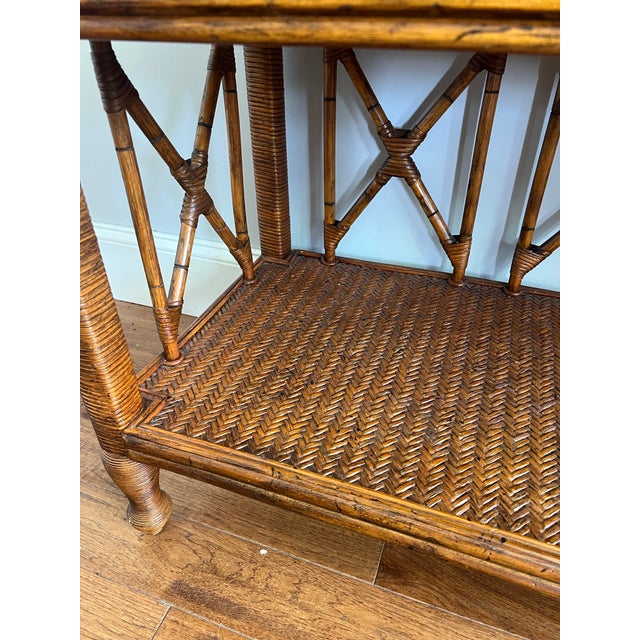 Vintage Tommy Bahama Reed Sideboard/Credenza Console Table For Sale In Chicago - Image 6 of 12