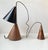 Probably one of the rarest designs by Holm-Sørensen. This double light executed in copper, brass and black painted...