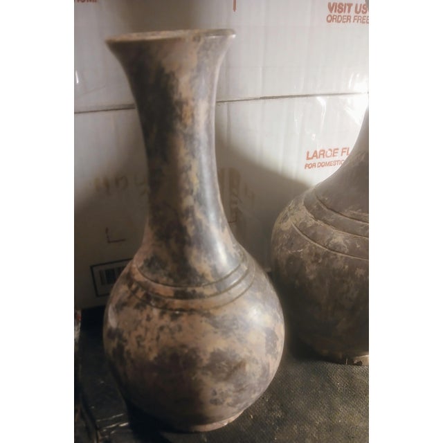 Object Name Antique Chinese Vase Estimated Age 18th-19th Century Material Stoneware with brown glaze Historical...