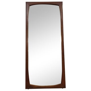 Mid-Century Walnut Mirror For Sale