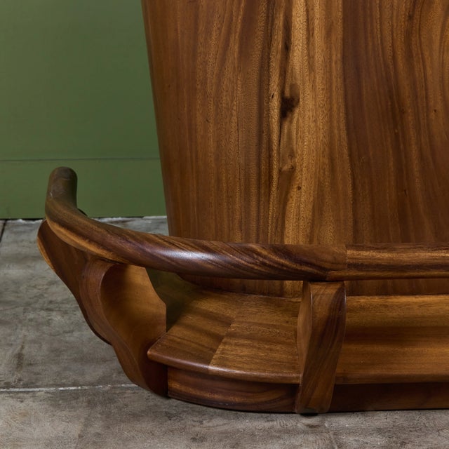 Studio Craft Live Edge Walnut Bar For Sale - Image 15 of 18