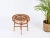 Wood Mid-Century Rattan and Wicker Round Pouf Stool by Franco Albini, Italy, 1960s For Sale - Image 7 of 12
