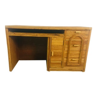 Pencil Reed Rattan Desk For Sale