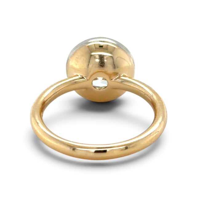 Early 21st Century Gia Certified 3.03 Carat Round Brilliant Cut Diamond Engagement Ring, Size 6.5 For Sale - Image 5 of 8