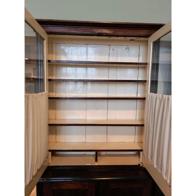 Large Wood Pharmacy Display Cupboard with Drawers, Early 1900s, Set of 4 For Sale - Image 11 of 18