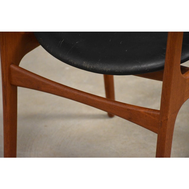 1960s Danish Modern Teak Dining Chairs by Erik Buch - Set of 8 For Sale In Boston - Image 6 of 10