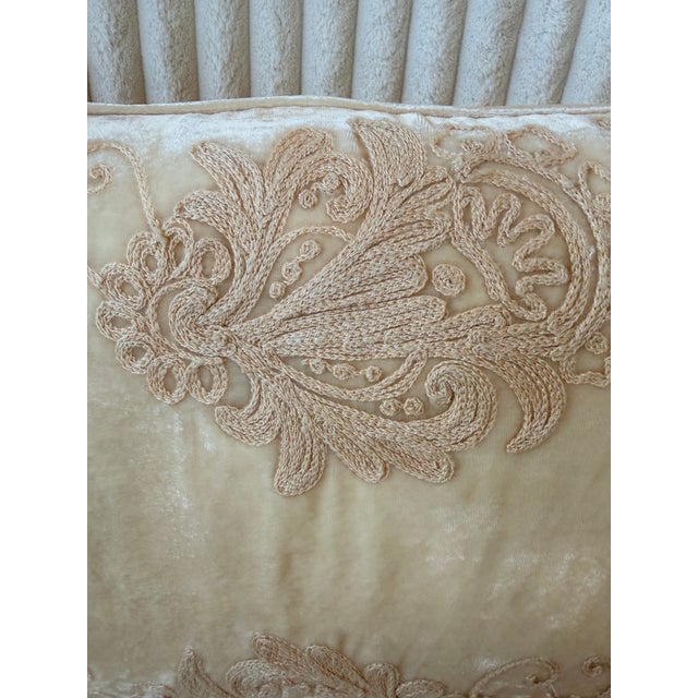 2020s Pair of Anke Drechsel Velvet Pillows For Sale - Image 5 of 5