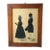 Antique 19th Century American Double Silhouette Portrait, Wood Frame For Sale