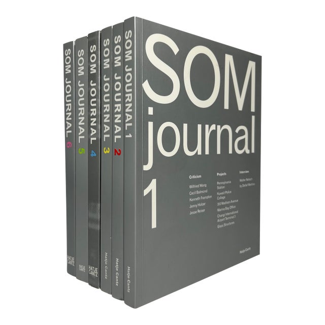 2000s Illustrated Softcover Octavo Set, Wilfried Wang's Som Journal 1-6 - 6 Books For Sale