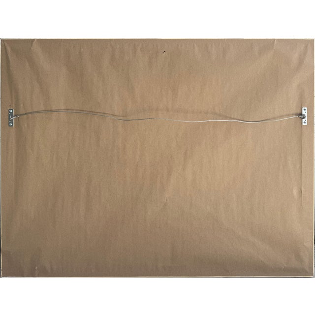 Abstract Mid-Century Modern Painting in Saturated Hues, Newly Framed For Sale - Image 11 of 11