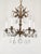 Antique 5 Light Adorable Dainty Petite Brass Cut Lead Glass Crystal Chandelier For Sale - Image 10 of 12