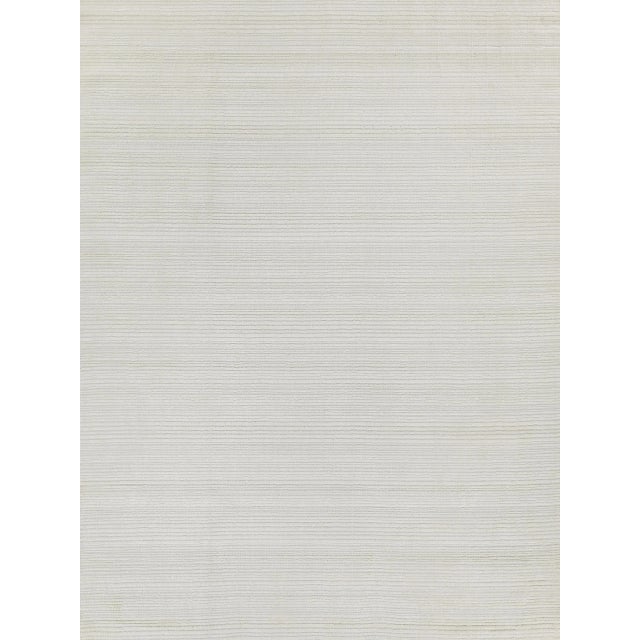 Exquisite Rugs Rossini Handmade Nylon & PET Yarn Ivory Rug-6'X9' For Sale