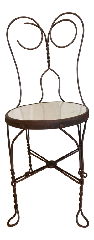 Late 19th Century Vintage Ice Cream Parlor Chair