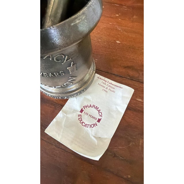 American Vintage Mortar & Pestle 1996 Pharmacy Collectibles #1 of 2 For Sale - Image 3 of 8