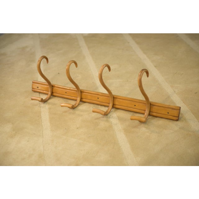 1930s Bentwood Coat Rack with Four Hooks, 1930s For Sale - Image 5 of 5