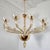 Mid-Century Modern 1980s Seguso Style Beige Murano Glass Chandelier For Sale - Image 3 of 12