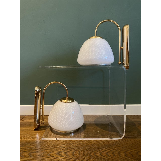 Vintage Murano Glass Wall Lights from Millefiori, 1970s, Set of 2 For Sale - Image 15 of 18