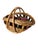 Ruby Red Vintage Woven Basket Wood Beads Ceramic Lifesize Apples For Sale - Image 8 of 12