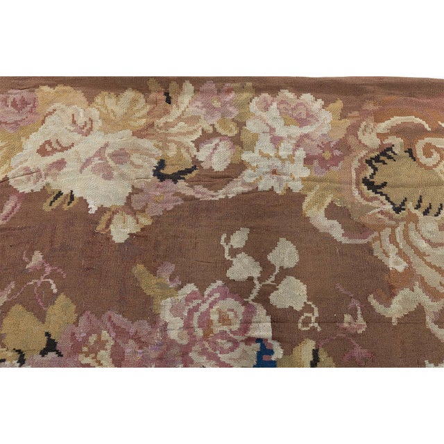 Antique French Aubusson Rug For Sale - Image 4 of 8