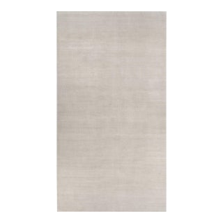 Rug & Kilim’s Oversized Contemporary Textural Solid Rug in Ivory Tones - 12x22 For Sale