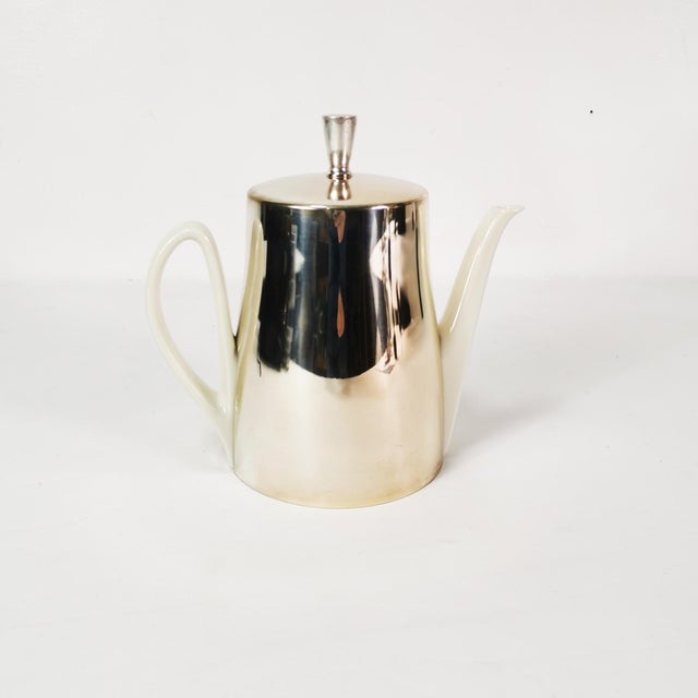 Mid-Century Modern Art Deco Jug with Warmer, Germany, 1950s For Sale - Image 3 of 14