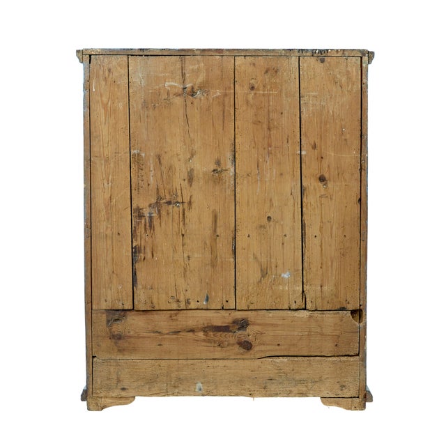 Blue Swedish Painted Pine Cupboard, 1870s For Sale - Image 8 of 10