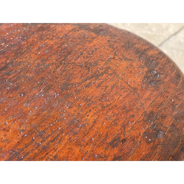 Vintage Tripod Stool in the style of Jean Prouvé, 1940s For Sale - Image 9 of 18