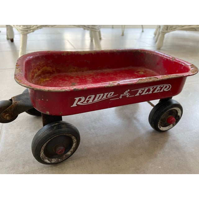 Children's Vintage Small Radio Flyer Wagon For Sale - Image 3 of 10