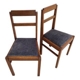 Art Deco Side Chairs, 1930s, Set of 2 For Sale
