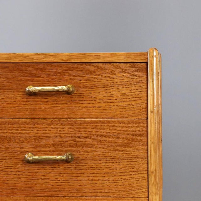 Vintage Chest of Drawers in Oak, 1950s For Sale - Image 5 of 10