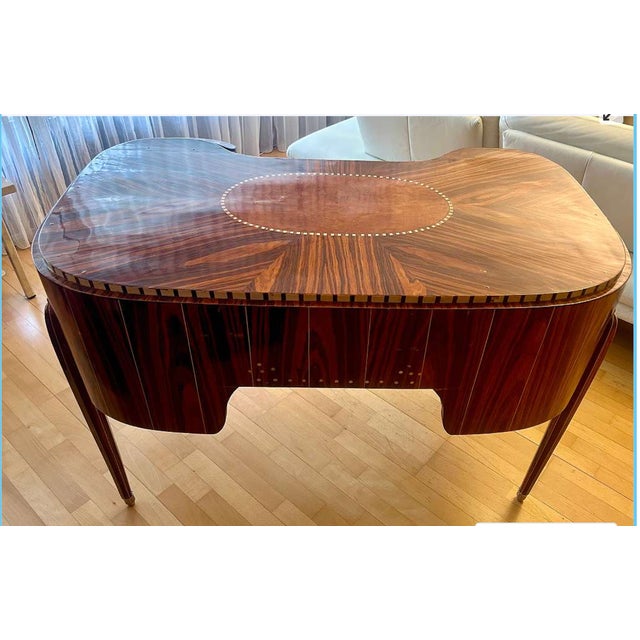 Art Deco Style Desk in Walnut For Sale - Image 10 of 11